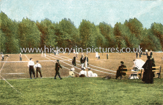 The Tennis Courts, Finsbury Park, London. c.1909
